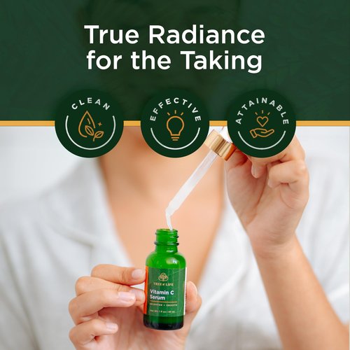 Tree of Life Beauty Vitamin C Skin Care Set, Skin Face Oil, Facial Serums for Dry and Sensitive Skin with Hyaluronic Acid & Vitamin E Soft Skin, 1 Fl Oz (Pack of 2)