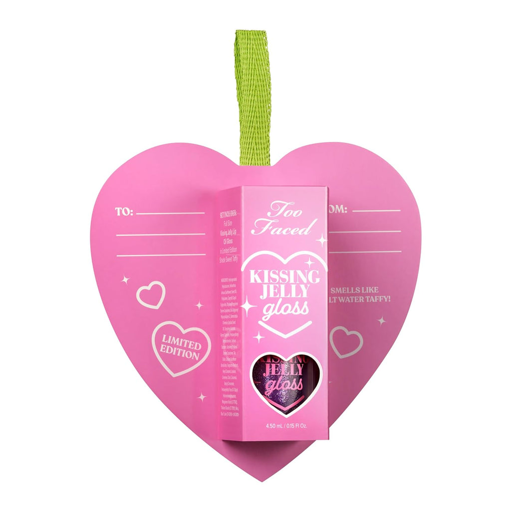 Too Faced Kissing Jelly Ornament - Hydrating Lip Oil Gloss with Sheer Coverage & Iridescent Shine