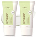 IUNIK Centella Calming Moisture Daily Sunscreen SPF 50+ PA++++ Matte & No White Cast Centella Asiatica Dry Oily Sensitive Vegan Korean Skincare - Pack of 2