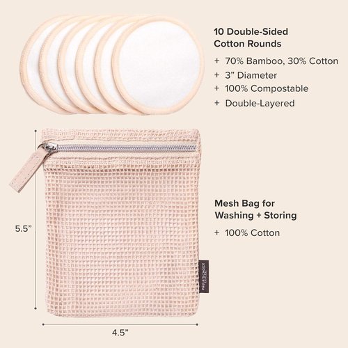Paula’s Choice SKIN PERFECTING 2% BHA Liquid Exfoliant & Eco-Friendly Cotton Pads Duo | Fragrance-Free Set of 2