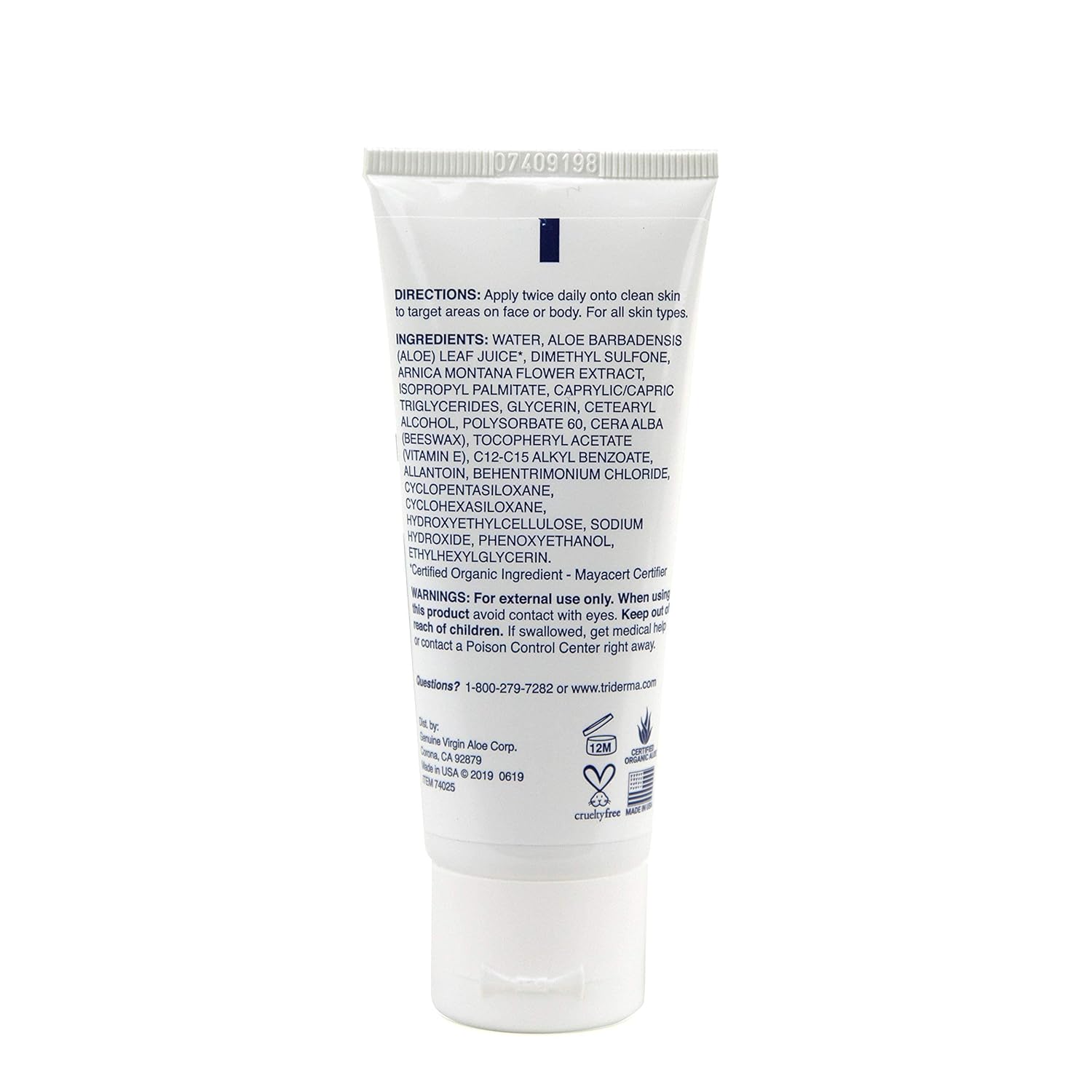 TriDerma Vein Defense Cream - 2.2 Ounces for Healthy Skin, Reduces Spider Veins & Dark Circles