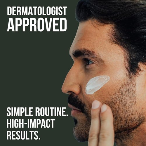 RUGGED & DAPPER Daily Duo Skincare Set for Men - Age Defense Moisturizer & Power Scrub Face Wash