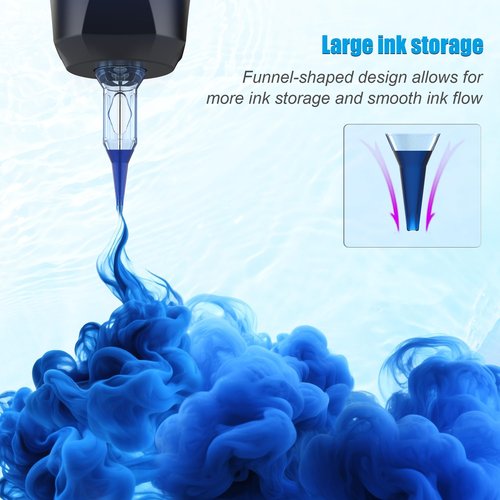 Emalla ELIOT Tattoo Cartridge Needles, 20Pcs Premium Tattoo Needles #10 Standard Round Liner Tattoo Cartridges 1003RLL Tattoo Needles Diameter 0.30mm Long Taper 5.0mm for Machine Tattoo Supplies
