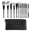 KENCOLOR Makeup Brush Set Professional with Case – Premium Natural Hair Bristles Make up Brushes & High-End Soft Synthetic, Acrylic Handle, Dense & Non-Absorbent, for Flawless Application