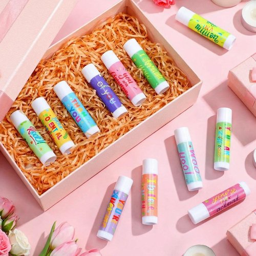 Skiennix Thank You Lip Balms - 48 Pcs Travel Size Appreciation Gifts for Teachers & Nurses