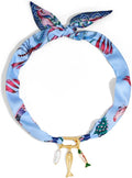 CLASSYZINT Scarf Necklace - Heart Charm Choker with Shell Design | Stylish Statement Jewelry