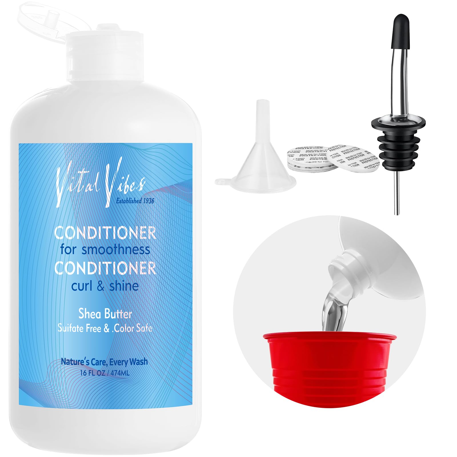 VORIGY Leak-Proof Cruise Bottle Plastic Container - Fake Shampoo Bottle for Cruise Ships | Discreet Beverage Flasks for Cruises, Concerts, Beach - (1 pack/Blue)