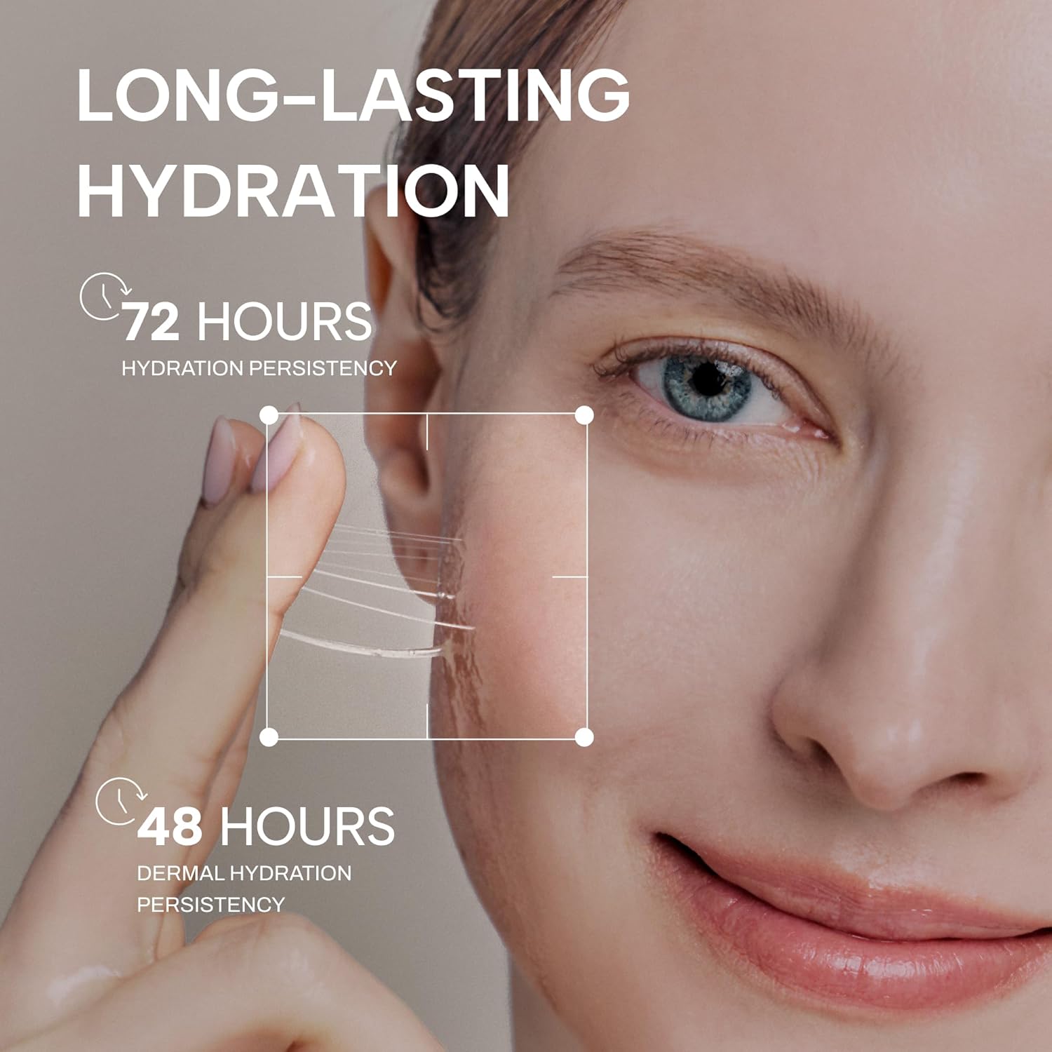 Whamisa Organic Cactus Bouncy Serum - 48H Inner Skin Moisture & 72H Hydration | Korean Facial Ampoule (52ml)