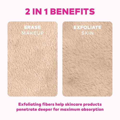 Original Makeup Eraser | 7-Day Set for Effortless Makeup Removal with Just Water - Includes Waterproof Mascara, Eyeliner, Foundation, Lipstick