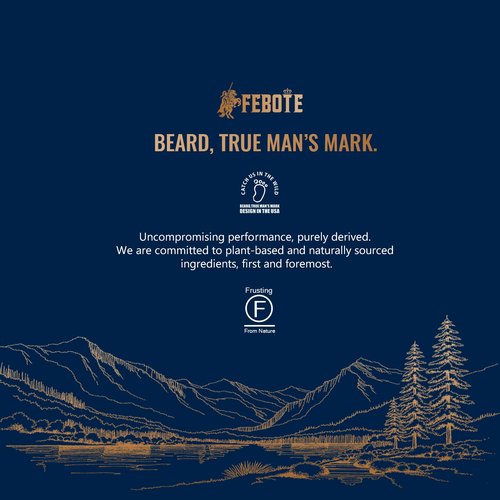 FEBOTE Beard Care Kit for Men - Premium Grooming & Care Set with Beard Wash, Oil, Balm, Brush, Massager Roller and Scissors - Gift Ready Kit for Him Husband - Father's Day Valentine's Day Christmas