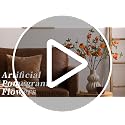 31.5in Faux Pomegranate Flower Stems - 4 Pieces Red Berry Decor for Vase & Holiday Arrangements