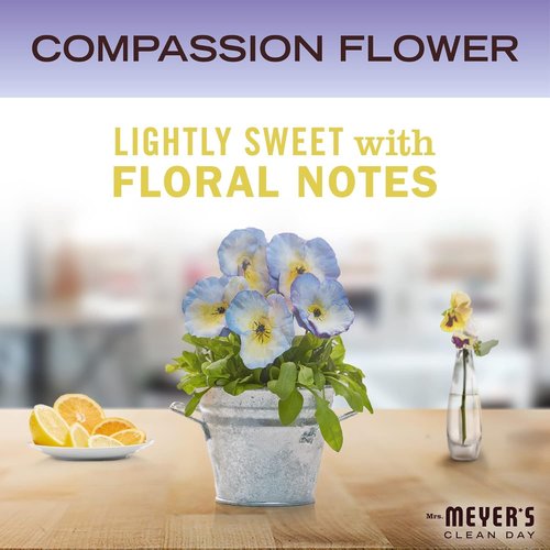 Mrs. MEYER'S CLEAN DAY Liquid Hand Soap 4 Pack Variety, Honeysuckle, Rain Water, Compassion Flower, & Lemon Verbena, 12.4 OZ Each, 1 CT Variety Pack