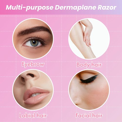 Phafaloop 100 Pcs Eyebrow Razor and Face Razor for Women and Men, Safe and Beginner-Friendly Dermaplaning Tool with Protective Cover