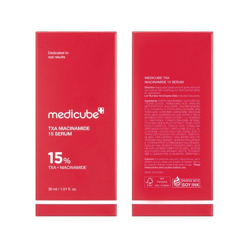 medicube TXA+Niacinamide 15% Glow Facial Serum for After Spot Care | All-in-One Daily Korean Skincare | Uneven Skin Tone, Texture, and Hydration Care | High-Potency Tranexamic Acid 5% | 1.01 fl.oz