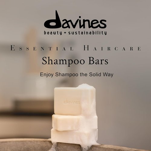 Davines DEDE Shampoo Bar - Compact Solid Texture for Medium & Fine Hair | Gently Cleanses & Adds Shine, 3.53 oz