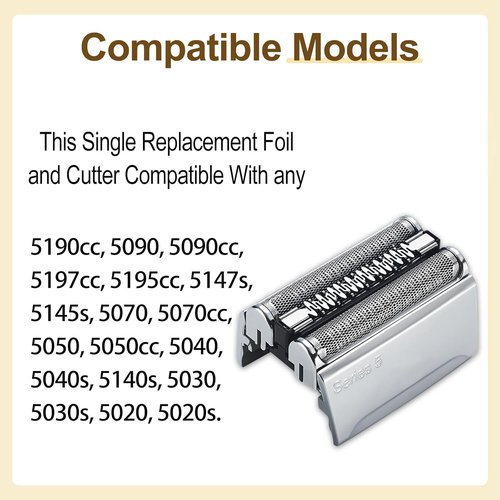 52S - Series 5 Electric Shaver Replacement Head | Compatible with S5 Sport Models