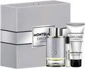 Mont Blanc Explorer Platinum Men's Fragrance Set - 3.4 Oz EDP Spray, 3.4 Oz Shower Gel, 7.5 Oz Mini