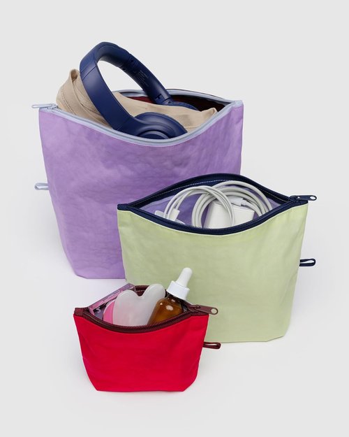 Baggu Go Pouch Set - Versatile Storage Bags for Travel | Lightweight & Durable Design