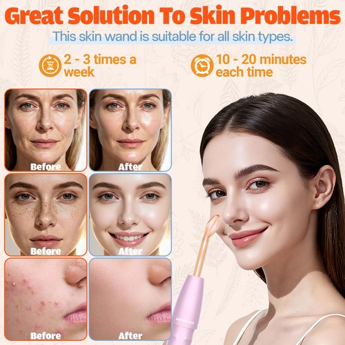 Portable Handheld Skin Therapy Wand Machine