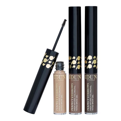 Idun Minerals Perfect Eyebrows Gel - 301 Light Shade for Women | 0.19 oz Eyebrow Enhancer
