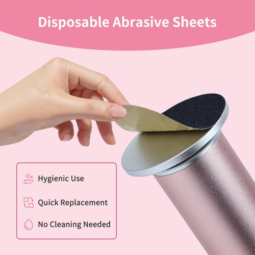 AprElm 4.8IN Longer Electric Foot Callus Remover with 120pcs Sandpaper Discs, Professional Aluminum Callus Remover for Feet, Stepless Speed Control Pedicure Tools for Dead Skin (Black-pro)