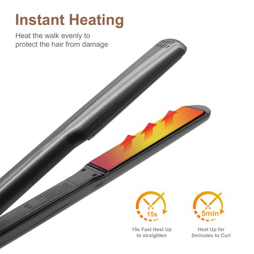 Iron Hair Straightener for Women,Small Flat Iron straightening Iron(EU Plug)