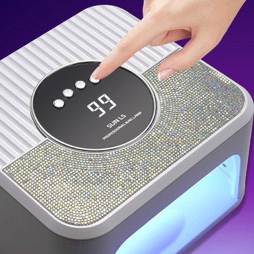 JYDFYP 268W UV LED Nail Lamp, Gel for Nail Polish UV Dryer with 4 Timers 45Pcs Lamp Beads and Automatic Sensor Professional Fast Curing Art Tools