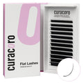 Curacoro Eclipse Flat Eyelashes Extension Mixed 8-15mm 0.18-CC Curl, Light Lashes Extension Suppplies, Individual Eyelashes Salon Use, Black Mink False Lashes