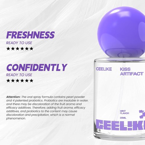 CEELIKE Oral Spray - Fresh Breath, Mint & Lemon Flavors, 20ml (Pack of 2) - Natural Freshness for Daily Oral Care