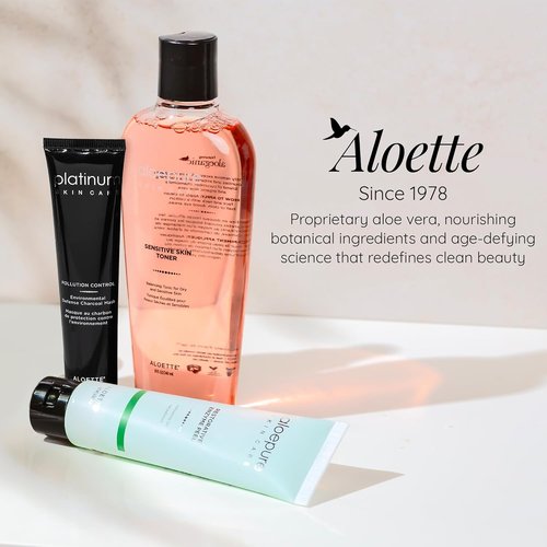 Aloette Sensitive Skin Toner - Gentle Hydrating Facial Toner for Dry & Sensitive Skin | Cucumber, Chamomile & Aloe Vera