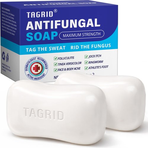 Antifungal Oatmeal Tea Tree Soap: Slow-dissolving Body Bar for Athletes Foot & Active Lifestyles – Daily Skin Care to Help Relieve Skin Discomfort Associated with Jock Itch, Ringworm, and Fungal Acne