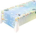 Cheerland Floral Tablecloth - 9x5 Ft Fabric for Tea Party & Spring Celebrations | Easter & Birthday Decor