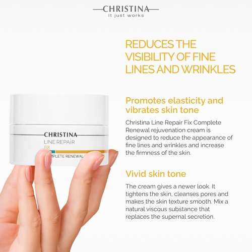 Christina Line Repair Complete Renewal Cream - Anti-Aging AHA Face Cream with Glycolic Acid | 50ml