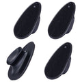 8 Pack Silicone Face Scrubber, Beomeen Facial Cleansing Brush Soft Silicone Facial Exfoliation and Massage Brush Blackhead Scrubber for Men and Women (Black)