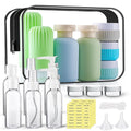 Travel Bottles for Toiletries, 25 Pack TSA Approved Travel Size Containers for Toiletries, Leak Proof Refillable & Squeezable Toiletry Bottles Kit with Clear Bag for Shampoo Lotion Cream Conditioner