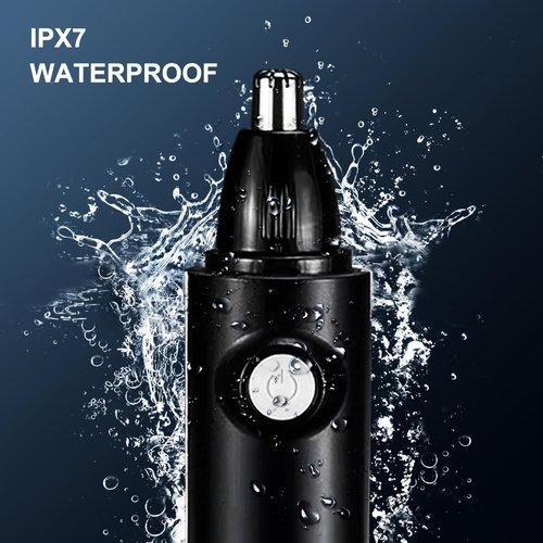 Aiefeya Nose Trimmer for Men & Women, Professional Eyebrow & Facial Hair Remover, IPX7 Waterproof, USB Rechargeable, Easy Cleaning, All-in-ONE