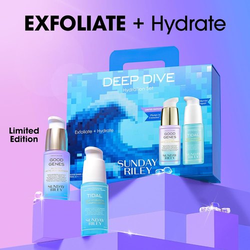 Sunday Riley Deep Dive Hydration Set - Ultimate Moisturizing Solution for Glowing Skin