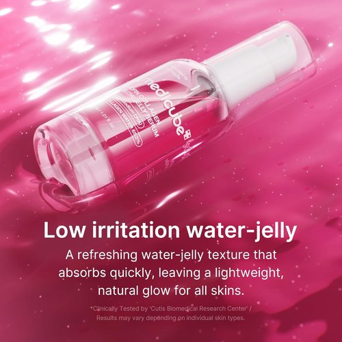 Medicube PDRN Pink Collagen Glow Jelly Serum - Lightweight Water-Jelly for Plump, Supple Skin | Radiance & Elasticity Care | 1.01 fl. oz