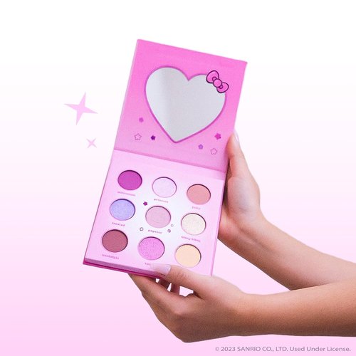 Crème Shop Hello Kitty Y2K Angel Baby Eyeshadow Palette - Vibrant Pink Shades for Stunning Looks