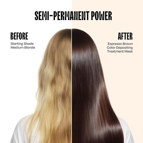 Overtone Espresso Brown Semi-Permanent Hair Color Conditioner - Nourishing & Damage-Free | 8 oz, Vegan