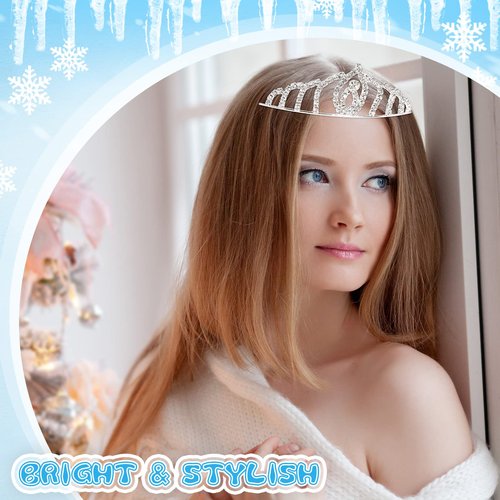 Chunyin 32 Pcs Sliver Tiaras Bulk for Women Glitter Rhinestone Princess Crowns Headbands Crystal Tiara Birthday Crown for Girls Kids Wedding Birthday Party Prom