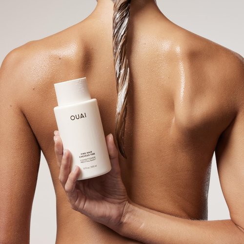 OUAI Fine Hair Conditioner - Volumizing Formula with Keratin & Biotin for Softness & Bounce | 10 Oz