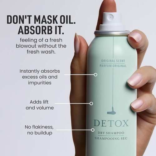 Drybar Detox Dry Shampoo Spray - Absorbs Oil & Adds Volume | For All Hair Types, 4.5 oz