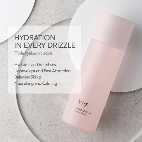 107 Hyaluronic Acid Toner - Lightweight Hydrating Face Moisturizer for Dry Skin | 5.2 fl oz
