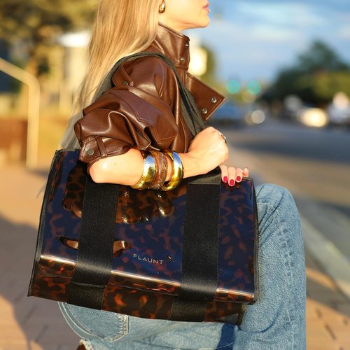 FLAUNT Everyday Tote Bag - Lightweight, Airline Approved, Foldable & Washable with Phone Pouch
