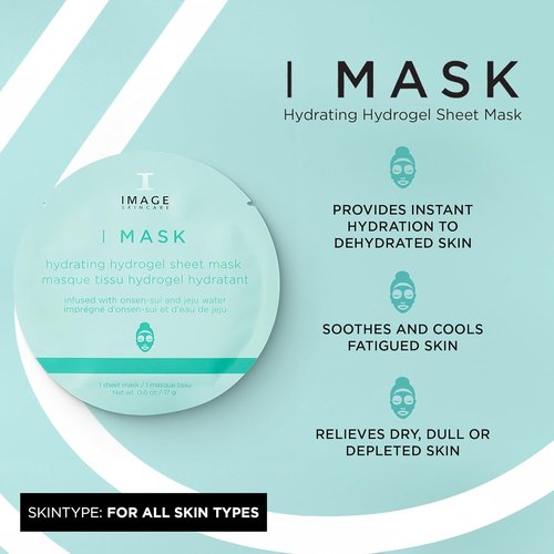 IMAGE Skincare I MASK Hydrating Hydrogel Sheet Mask - Refreshing Hyaluronic Acid Facial Treatment