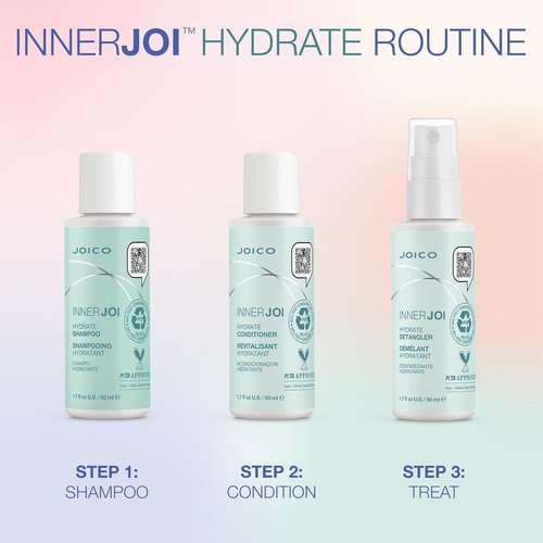 Joico InnerJoi Hydrate Shampoo - Sulfate & Paraben Free | Vegan Formula for Dry Hair & Scalp