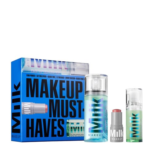 Milk Makeup Mini Must-Haves Set | 12HR Hydrating Primer & Setting Spray + Cream Blush & Lip Color in Werk