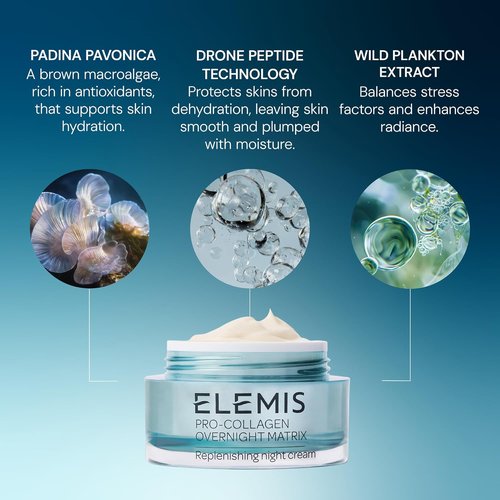 ELEMIS Pro-Collagen Overnight Matrix - Wrinkle Smoothing Night Cream for Deep Hydration & Firmness