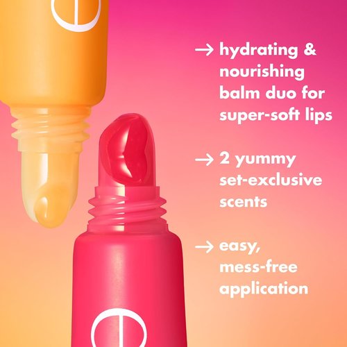 e.l.f. Squeeze Me More Lip Balm Duo - Moisturizing Sheer Tint with Hyaluronic Acid | Vegan Mango & Watermelon